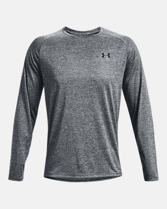 Men's UA Tech™ Long Sleeve in Gray image number 4